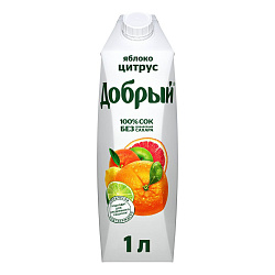 Сок Добрый яблочно-цитрусовый 1 л