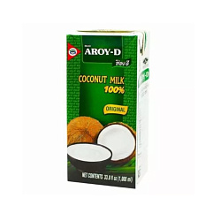 Кокосовое молоко "AROY-D" , 1л (растительные жиры 17-19%)