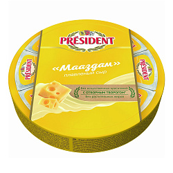 Плавленый сыр President Мааздам 45% 8 порций 140 г