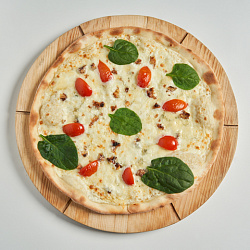Пицца тонкая Четыре сыра  500 г. Эко пышка доставка.
