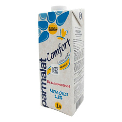 Молоко 1,8% ультрапастеризованное 1 л Parmalat безлактозное