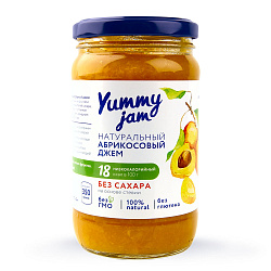 Джем низкокалорийный абрикосовый | 350 г | Yummy Foods. Основа здоровья Уфа. Доставка продуктов.