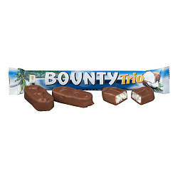 Шоколадный батончик Bounty Trio 82,5 г