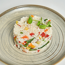 Рис  с овощами 150 г. Эко пышка доставка.