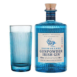Джин Drumshanbo Gunpowder 43% 0,5 л + стакан
