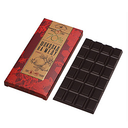 Шоколад горький 70% какао Гранат | 100 г | Гагаринские мануфактуры. Основа здоровья Уфа. Доставка продуктов.